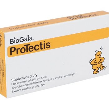 BioGaia, smak cytrynowy, 10 tabletek do żucia