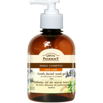 GREEN PHARMACY, delikatny żel do mycia twarzy, szałwia, 270ml