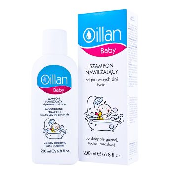 OILLAN Baby, szampon nawilżający, od urodzenia, 200ml