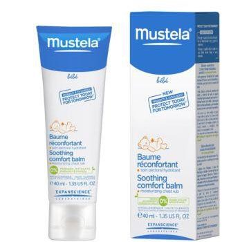 MUSTELA Bebe Enfant, kojący balsam do nacierania klatki piersiowej, 40ml
