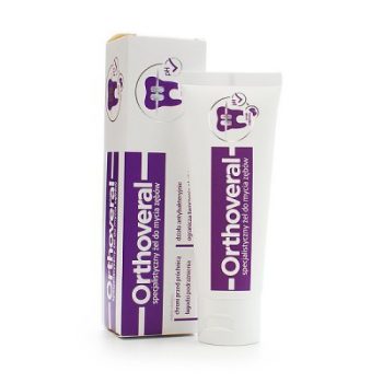ORTHOVERAL, specjalistyczny żel do mycia zębów, 75ml