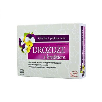 Drożdże z bratkiem, 60 tabletek