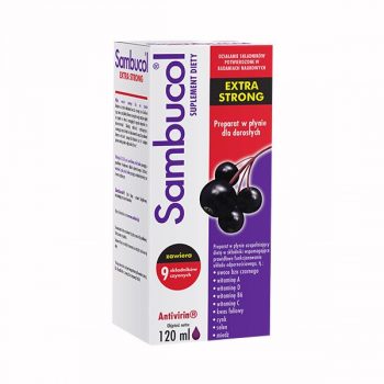 Sambucol Extra Strong, syrop dla dorosłych, 120 ml