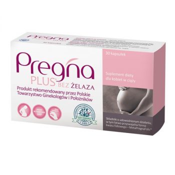 Pregna Plus bez żelaza, 30 kapsułek
